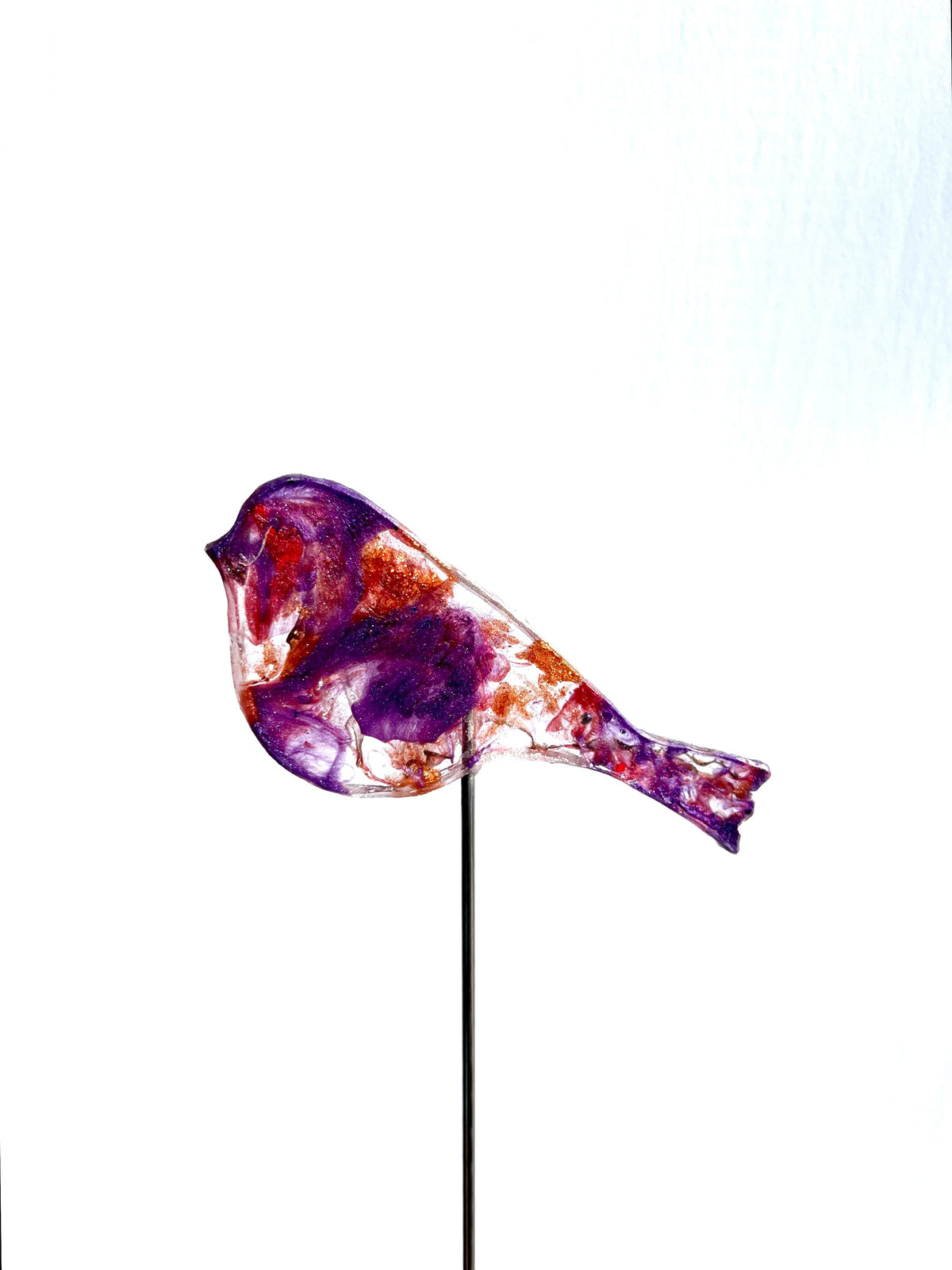 Large Purple Finch - Bird on a Stick Birds on a Stick Garden Girl NC