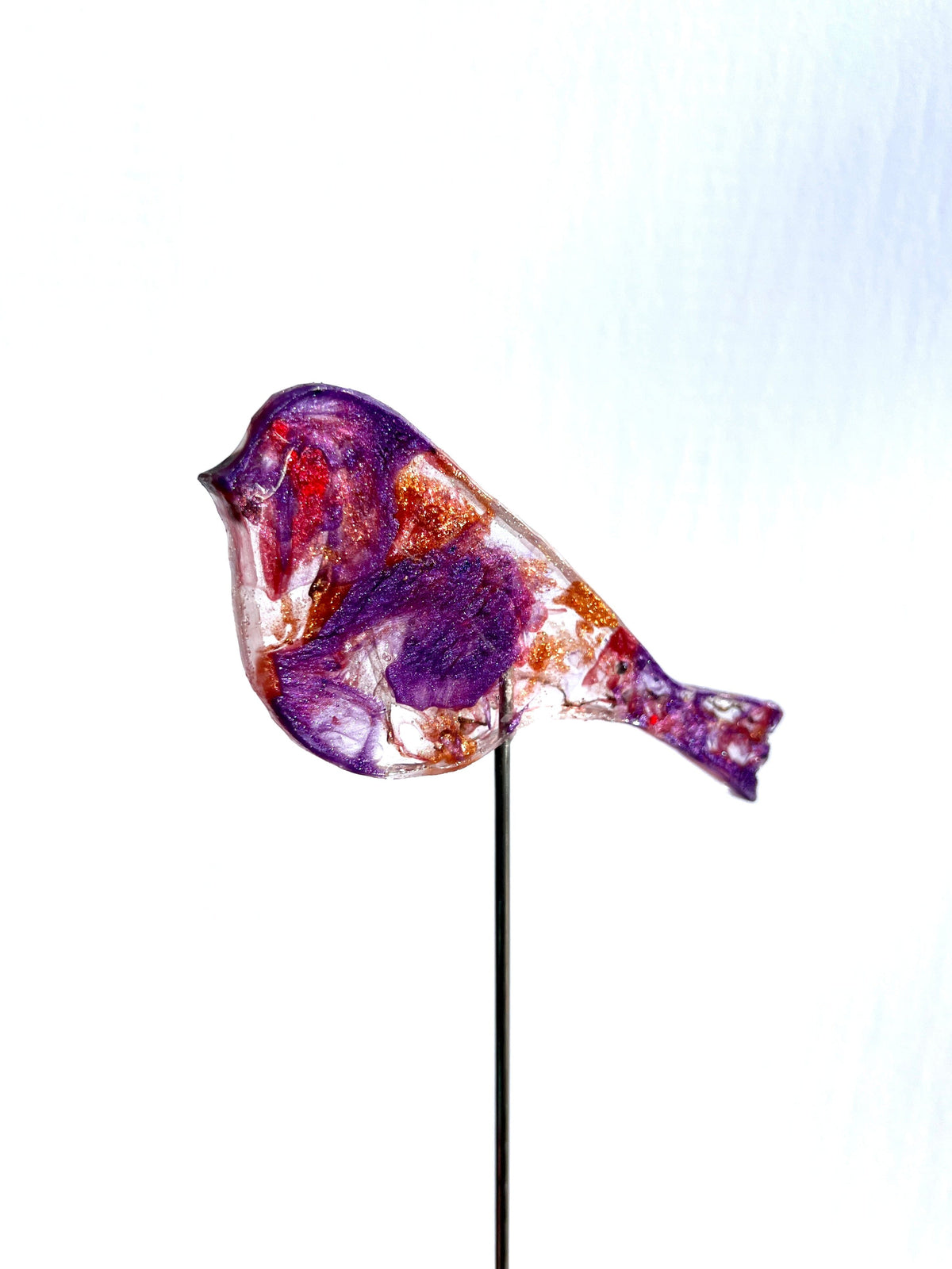 Large Purple Finch - Bird on a Stick Birds on a Stick Garden Girl NC