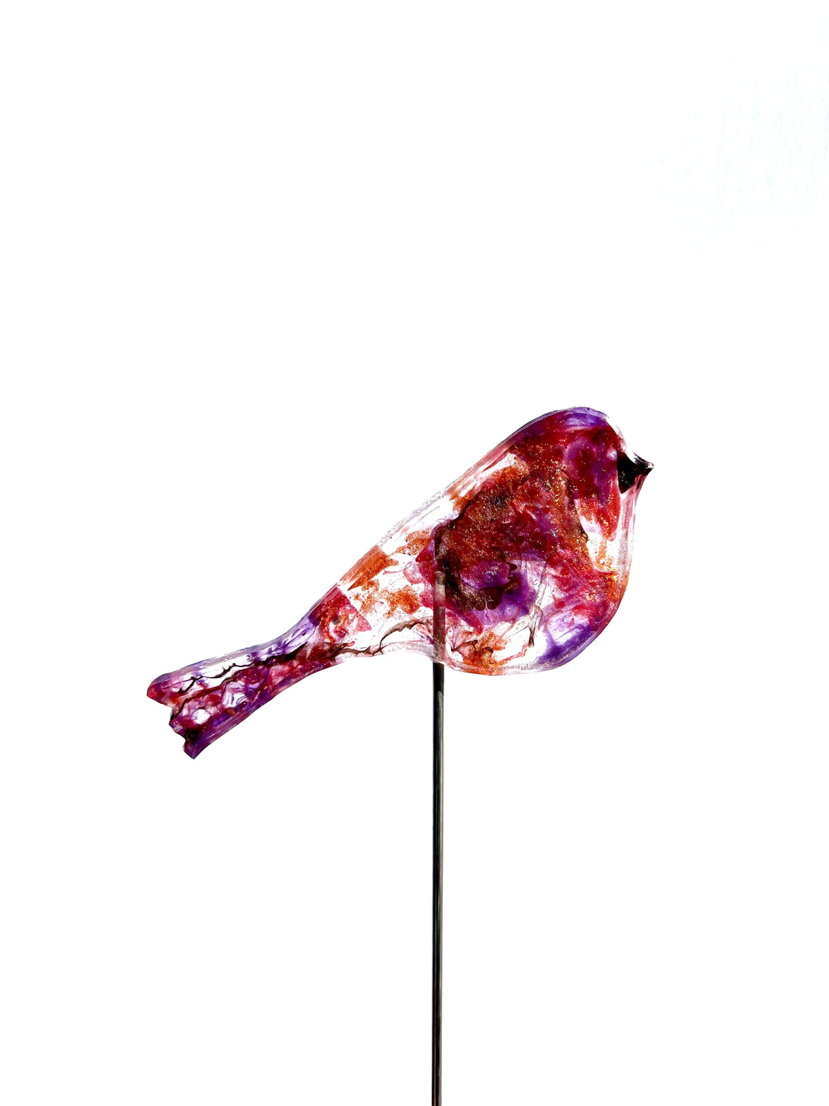 Large Purple Finch - Bird on a Stick Birds on a Stick Garden Girl NC
