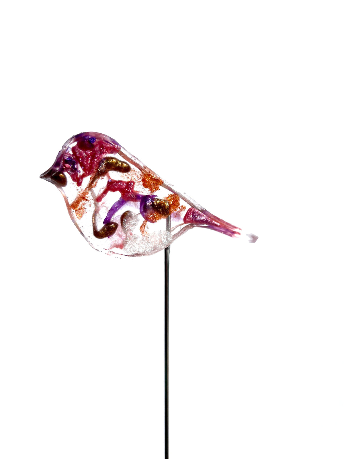 Small Purple Finch - Bird on a Stick Birds on a Stick Garden Girl NC