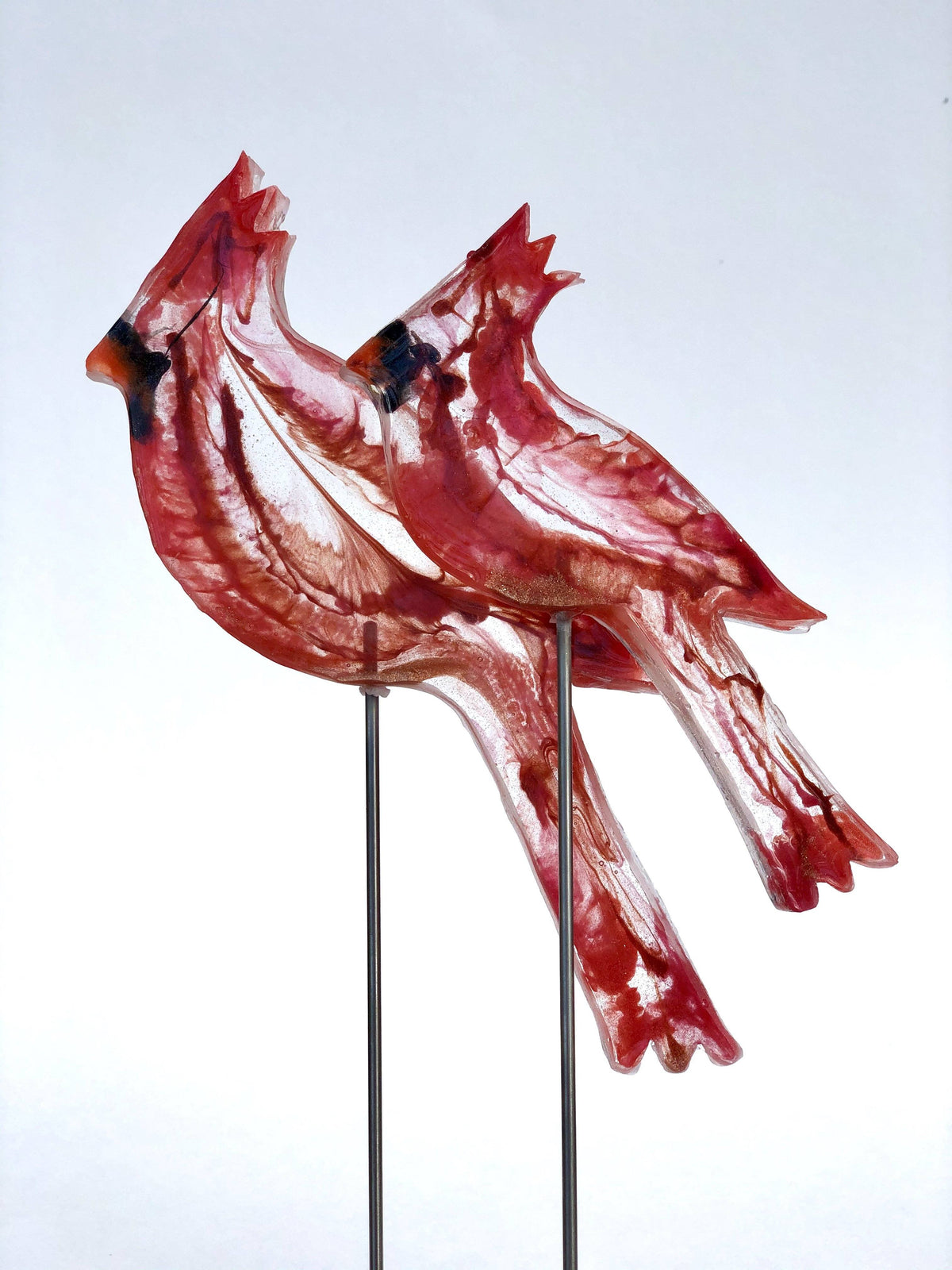 Large Cardinal - Bird on a Stick Birds on a Stick Garden Girl NC