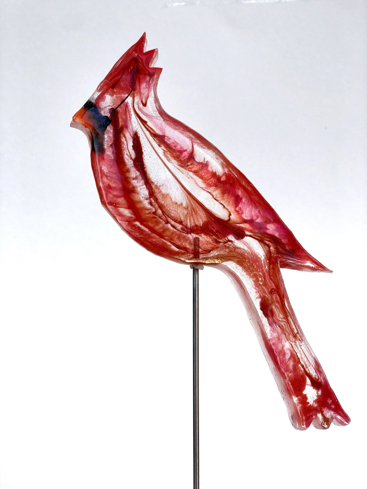 Large Cardinal - Bird on a Stick Birds on a Stick Garden Girl NC