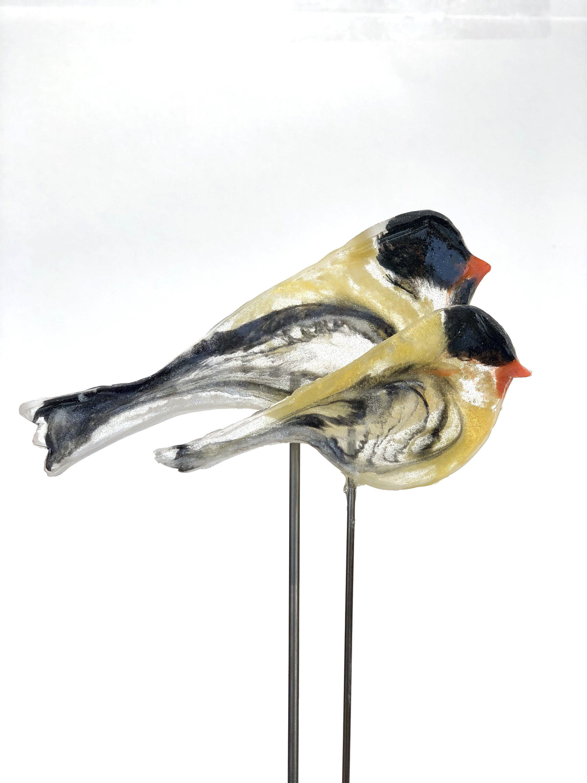 Large Goldfinch - Bird on a Stick Birds on a Stick Garden Girl NC