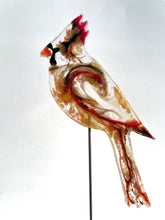 Load image into Gallery viewer, Large Lady (Brown) Cardinal - Bird on a Stick Birds on a Stick Garden Girl NC