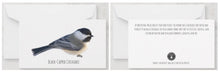 Load image into Gallery viewer, Notecard - The meaning of a Chickadee Custom Notes Garden Girl NC