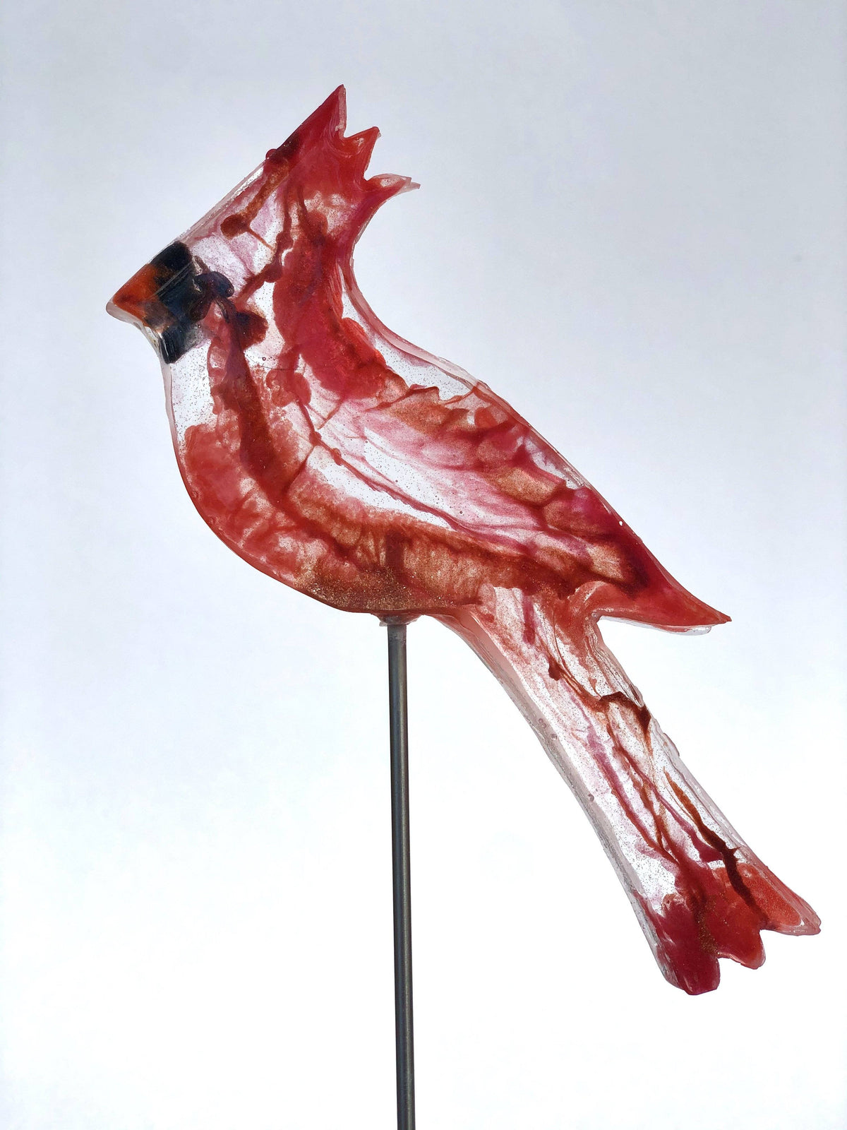 Small Cardinal - Bird on a Stick Birds on a Stick Garden Girl NC
