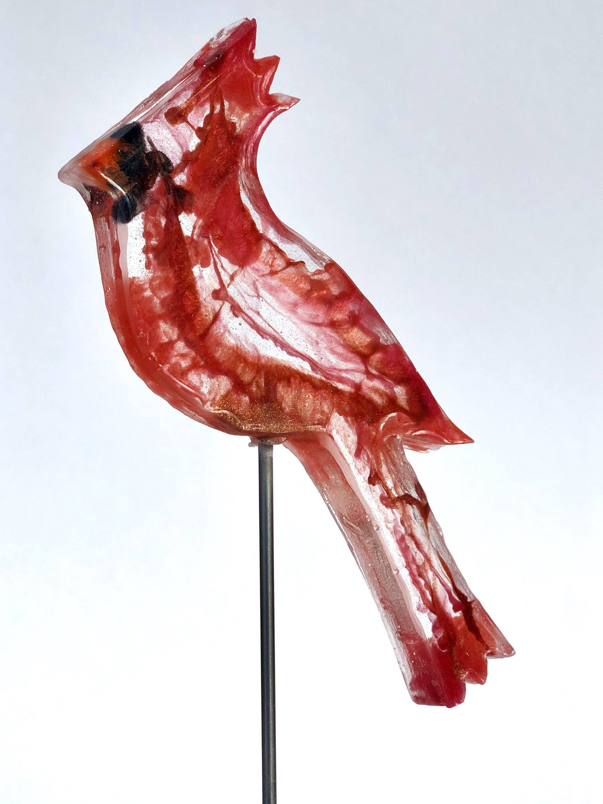 Small Cardinal - Bird on a Stick Birds on a Stick Garden Girl NC