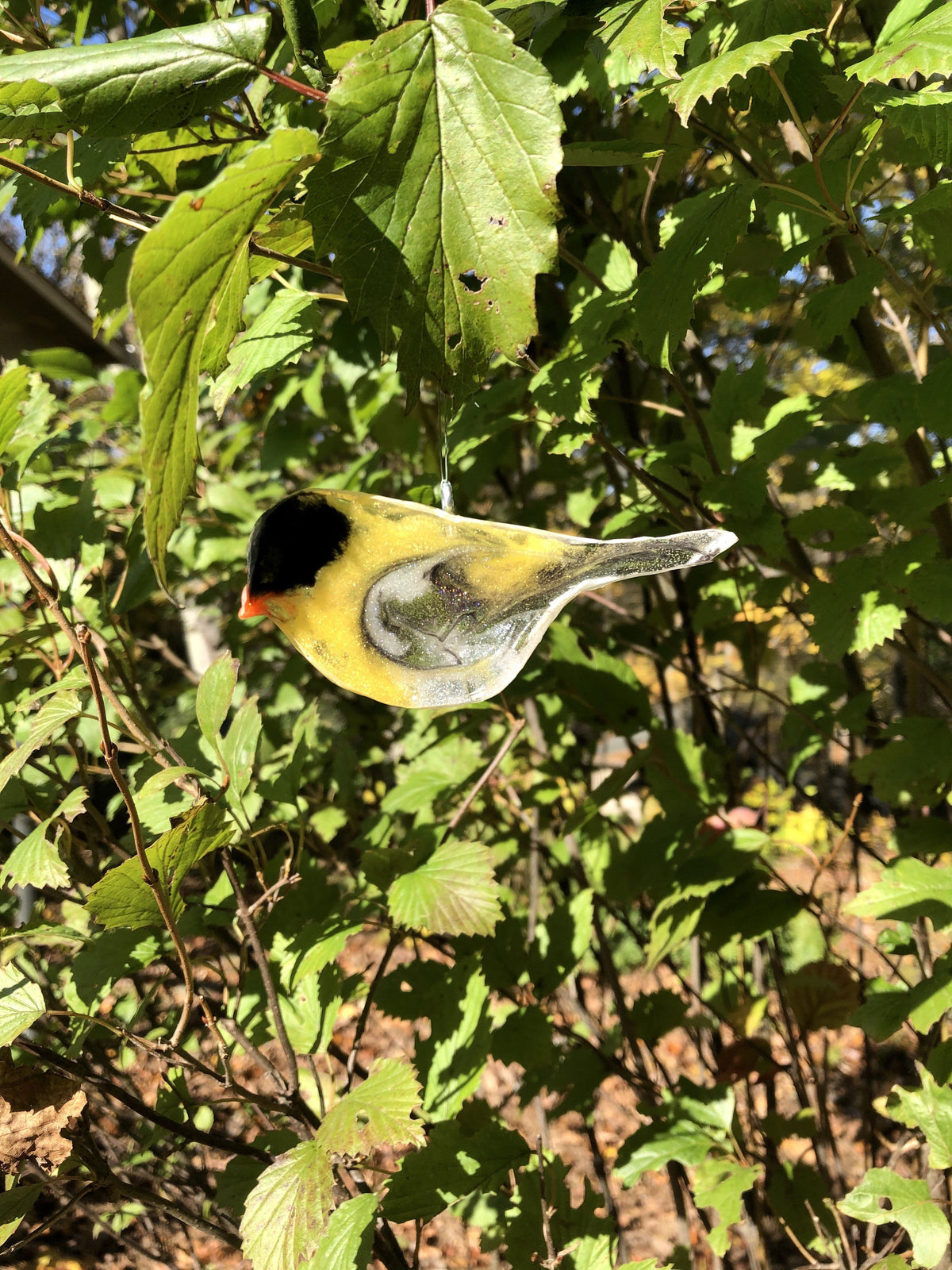 Small Goldfinch - Ornament Ornaments Garden Girl NC