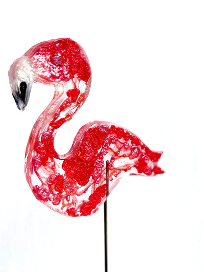 Flamingo - Bird on a Stick Birds on a Stick Garden Girl NC 