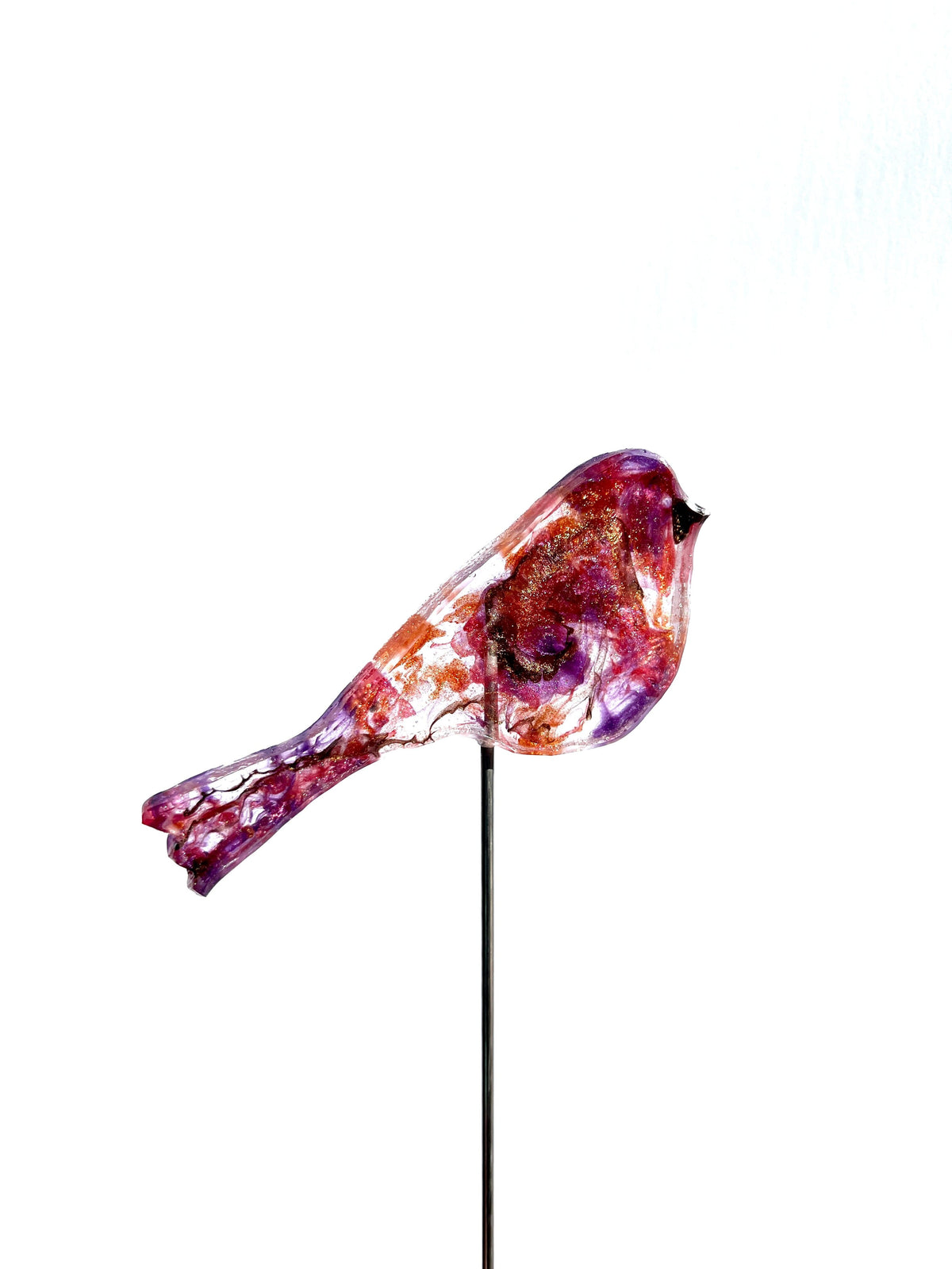 Large Purple Finch - Bird on a Stick Birds on a Stick Garden Girl NC 