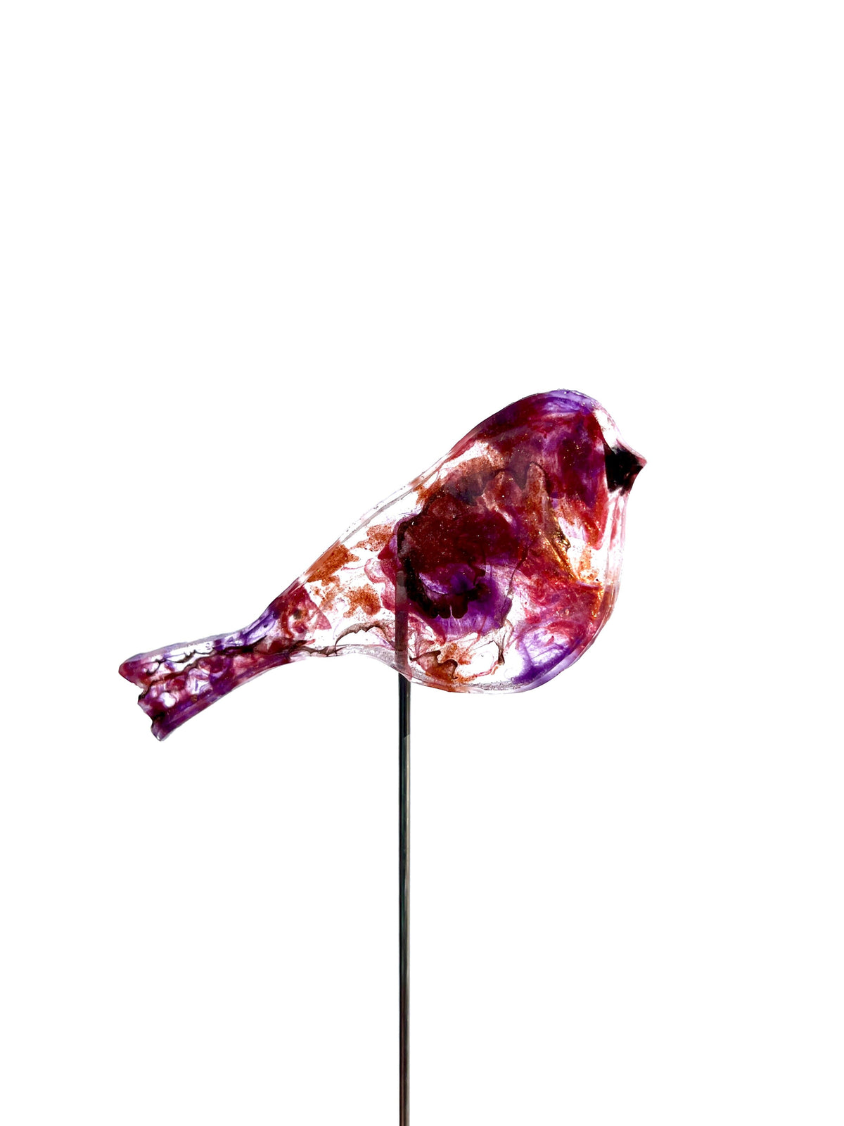 Large Purple Finch - Bird on a Stick Birds on a Stick Garden Girl NC 