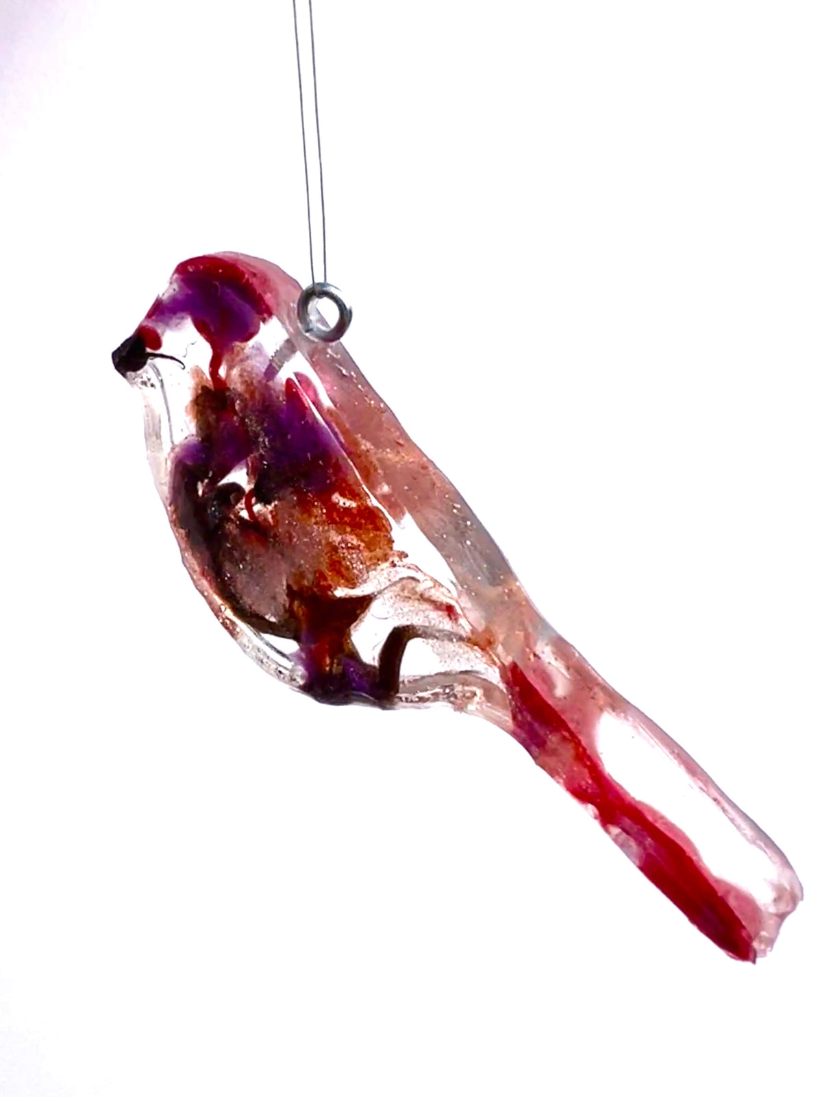 Small Purple Finch - Ornament Ornaments Garden Girl NC 