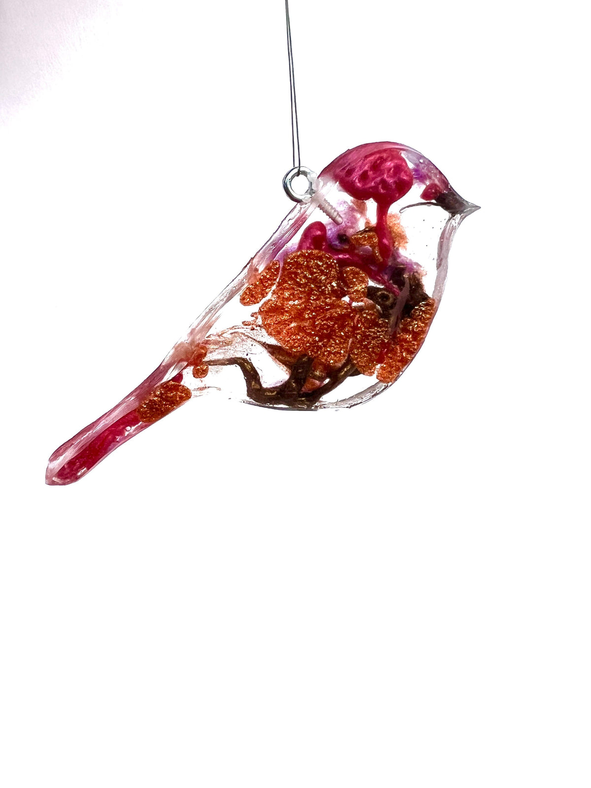 Small Purple Finch - Ornament Ornaments Garden Girl NC 