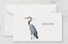 Load image into Gallery viewer, Custom Handwritten Note - Blue Heron Custom Notes Garden Girl NC 
