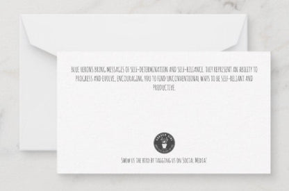 Custom Handwritten Note - Blue Heron Custom Notes Garden Girl NC 