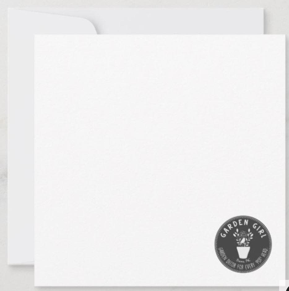 Custom Handwritten Note - Cardinal Custom Notes Garden Girl NC 