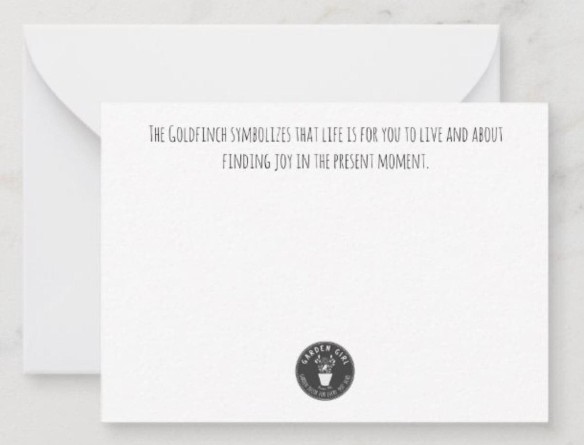 Custom Handwritten Note - Goldfinch Custom Notes Garden Girl NC 