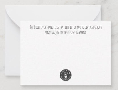 Custom Handwritten Note - Goldfinch Custom Notes Garden Girl NC 