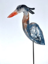 Load image into Gallery viewer, Large Blue Heron - Bird on a Stick Birds on a Stick Garden Girl NC 
