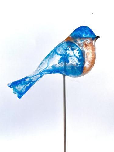 Large Bluebird - Bird on a Stick Birds on a Stick Garden Girl NC 