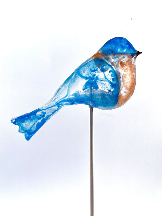 Large Bluebird - Bird on a Stick Birds on a Stick Garden Girl NC 