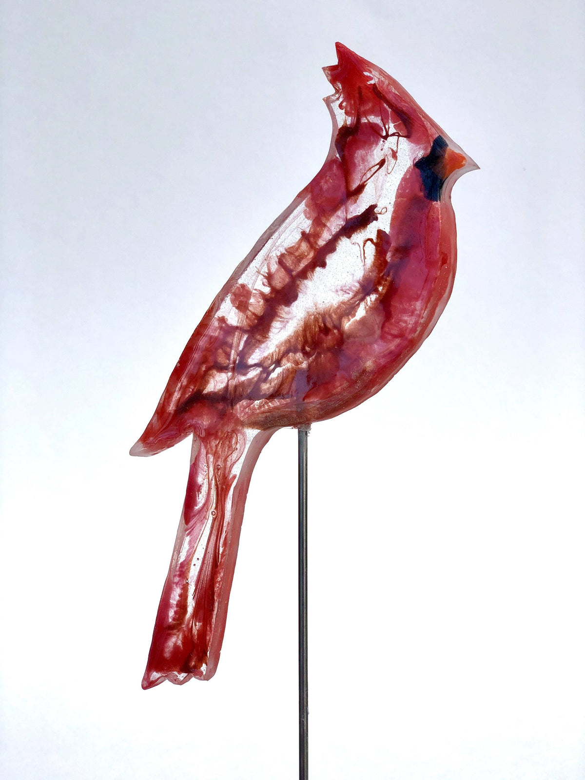 Large Cardinal - Bird on a Stick Birds on a Stick Garden Girl NC 