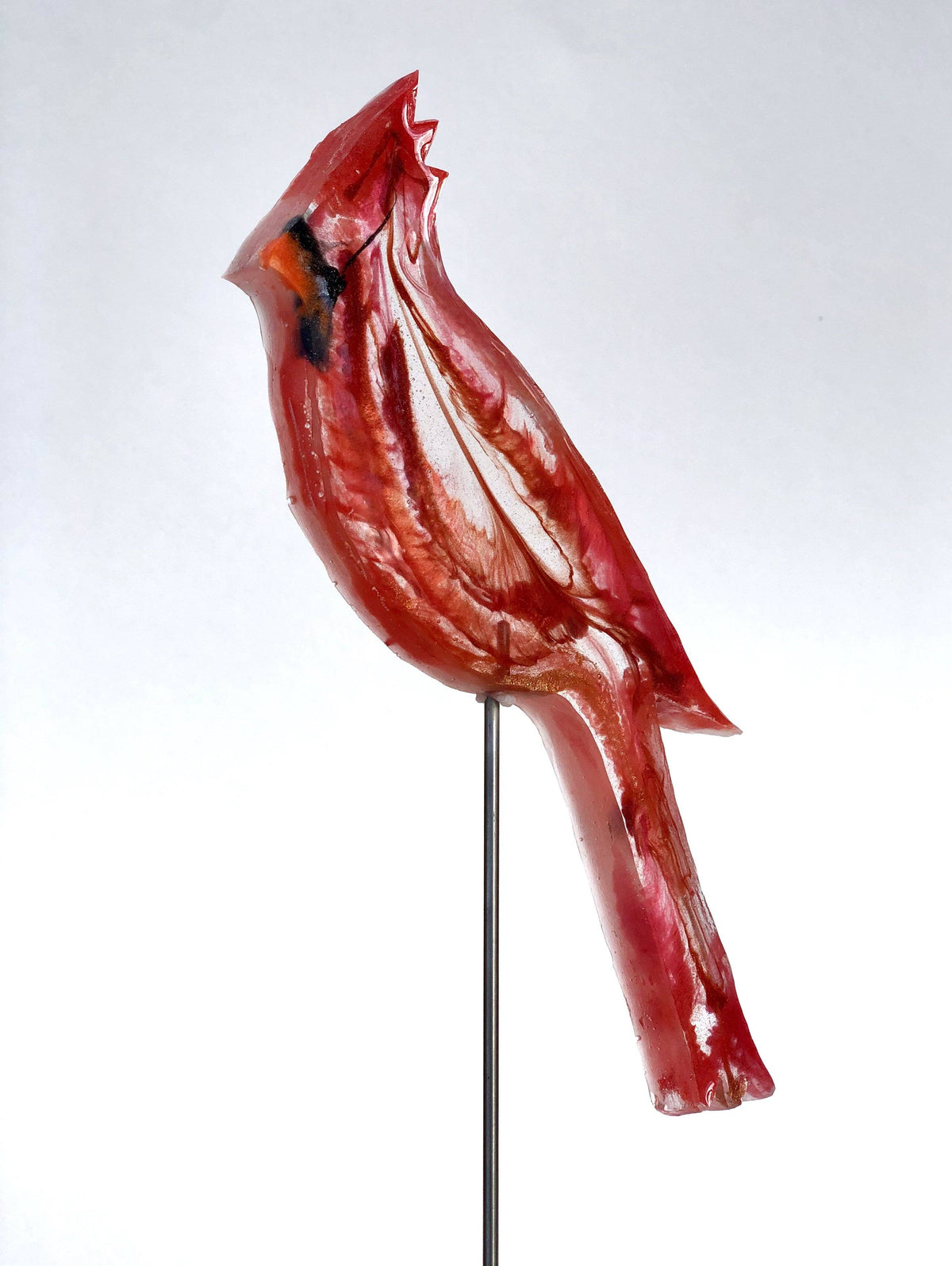 Large Cardinal - Bird on a Stick Birds on a Stick Garden Girl NC 