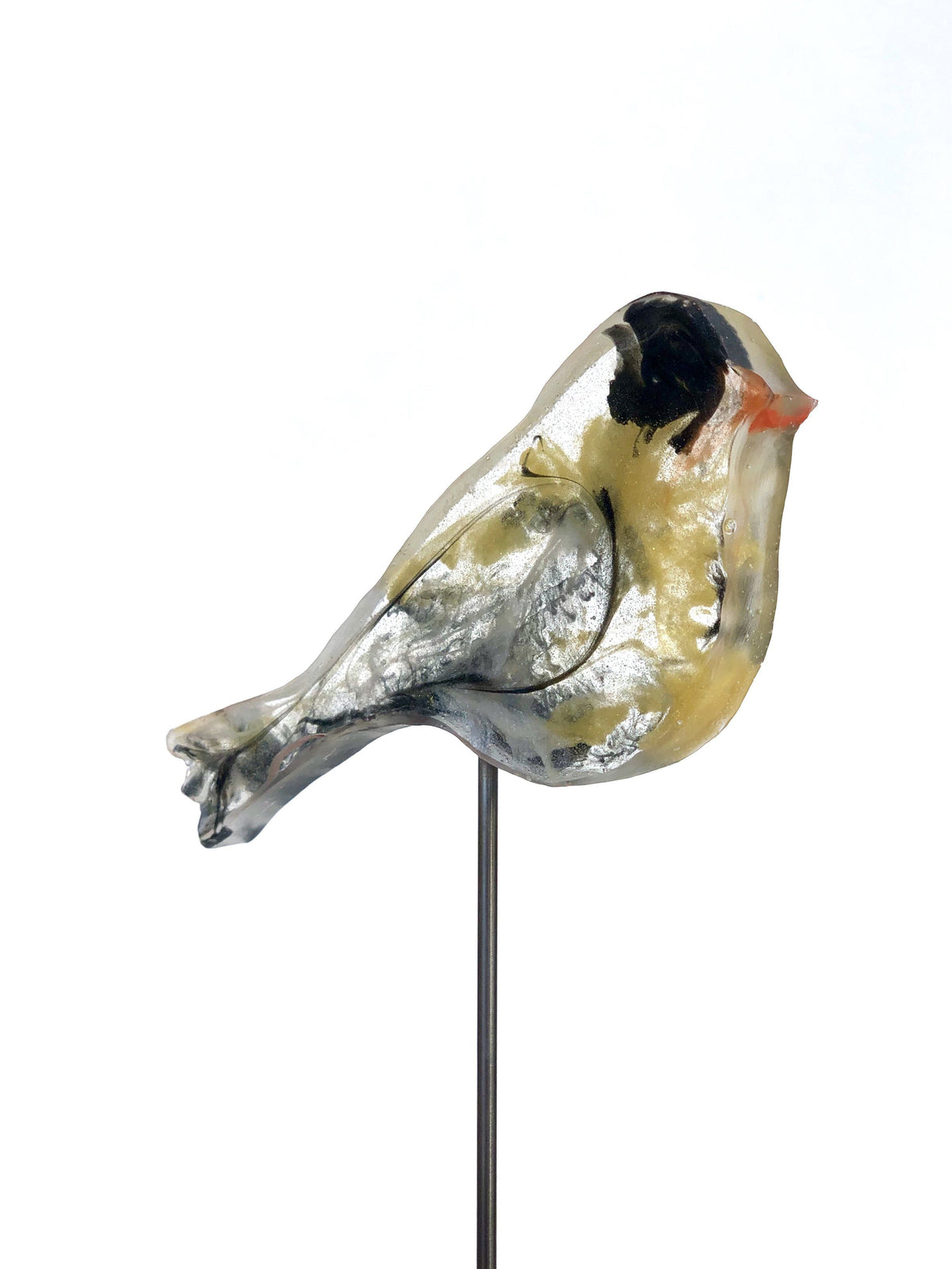 Large Goldfinch - Bird on a Stick Birds on a Stick Garden Girl NC 