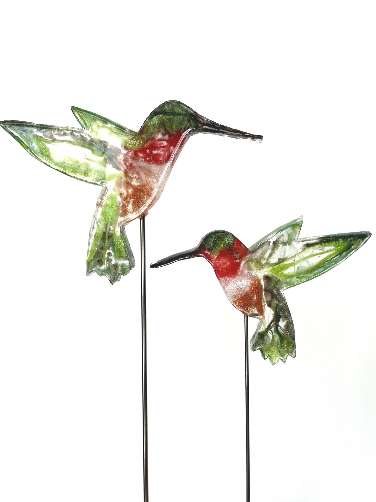 Large Hummingbird - Bird on a Stick Birds on a Stick Garden Girl NC 