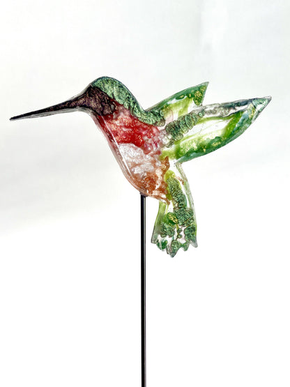 Large Hummingbird - Bird on a Stick Birds on a Stick Garden Girl NC 