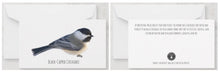 Load image into Gallery viewer, Notecard - The meaning of a Chickadee Custom Notes Garden Girl NC 
