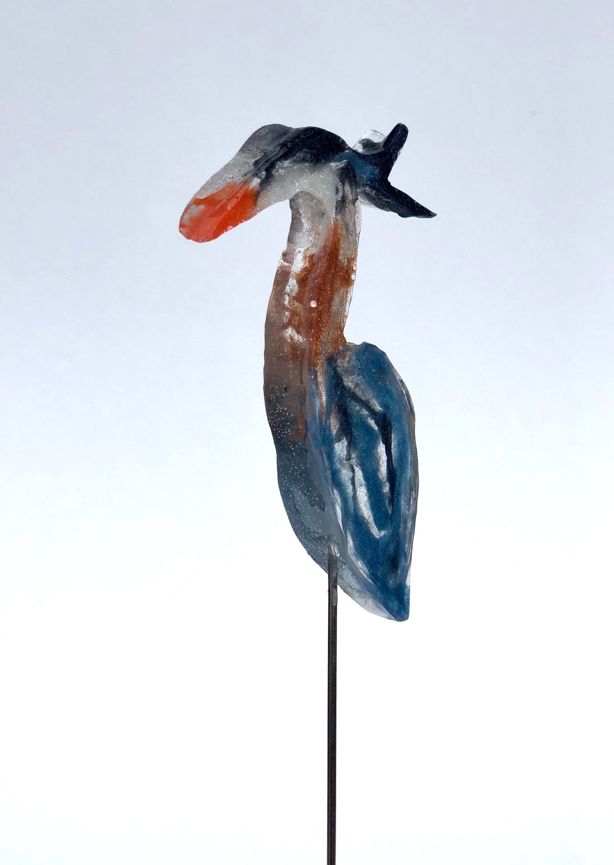 Small Blue Heron - Bird on a Stick Birds on a Stick Garden Girl NC 