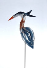 Load image into Gallery viewer, Small Blue Heron - Bird on a Stick Birds on a Stick Garden Girl NC 
