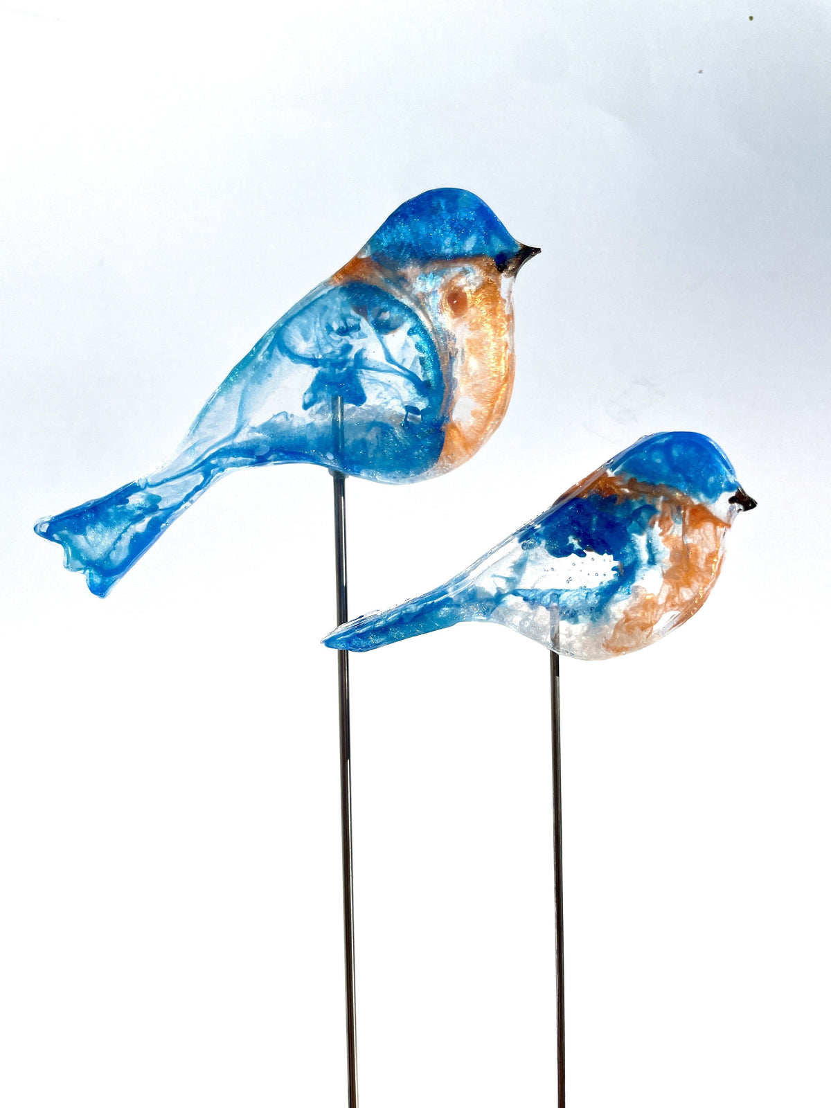 Small Bluebird - Bird on a Stick Birds on a Stick Garden Girl NC 