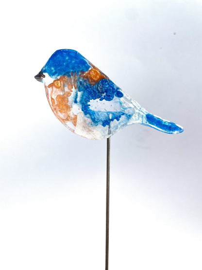 Small Bluebird - Bird on a Stick Birds on a Stick Garden Girl NC 