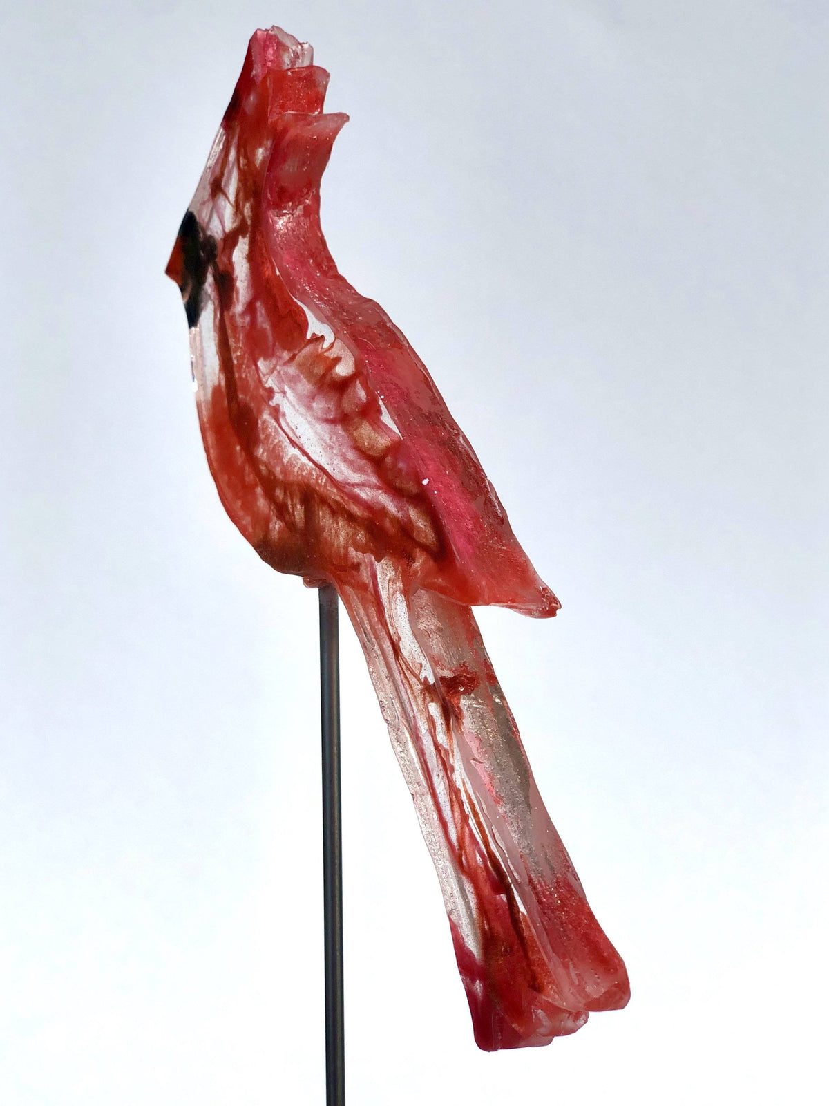 Small Cardinal - Bird on a Stick Birds on a Stick Garden Girl NC 