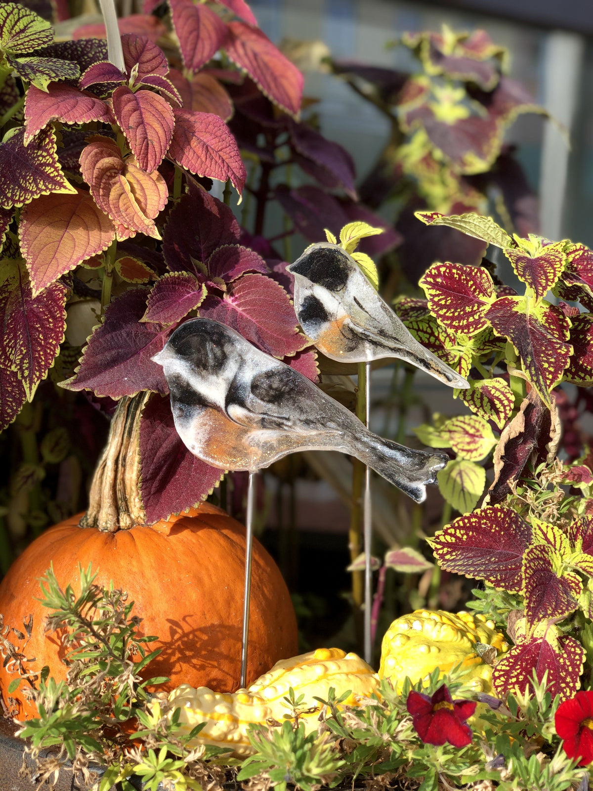 Small Chickadee - Bird on a Stick Birds on a Stick Garden Girl NC 