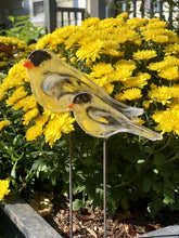 Load image into Gallery viewer, Small Goldfinch - Bird on a Stick Birds on a Stick Garden Girl NC 
