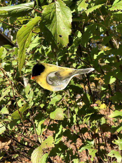 Small Goldfinch - Ornament Ornaments Garden Girl NC 
